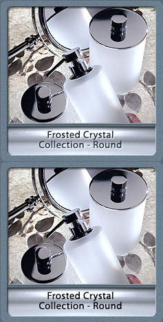 Frosted Crystal Collection Round