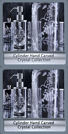 Cylinder Hand Carved Crystal Collection
